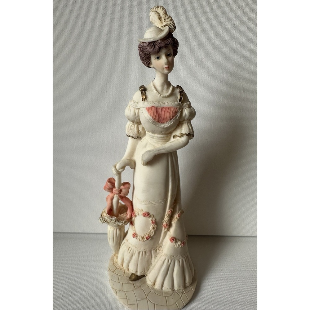 Artmark Marlo Porcelain Figurine Victorian Lady Royal Reception Collectible 8"